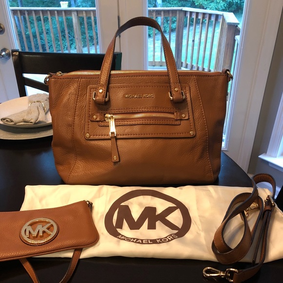 MICHAEL Michael Kors Handbags - Michael kors handbag - brown pebbled leather